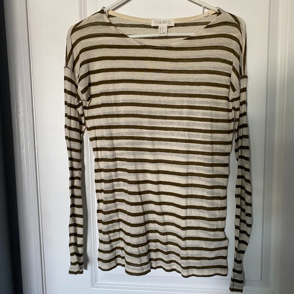 Forever 21 Striped Long Sleeve Tee
